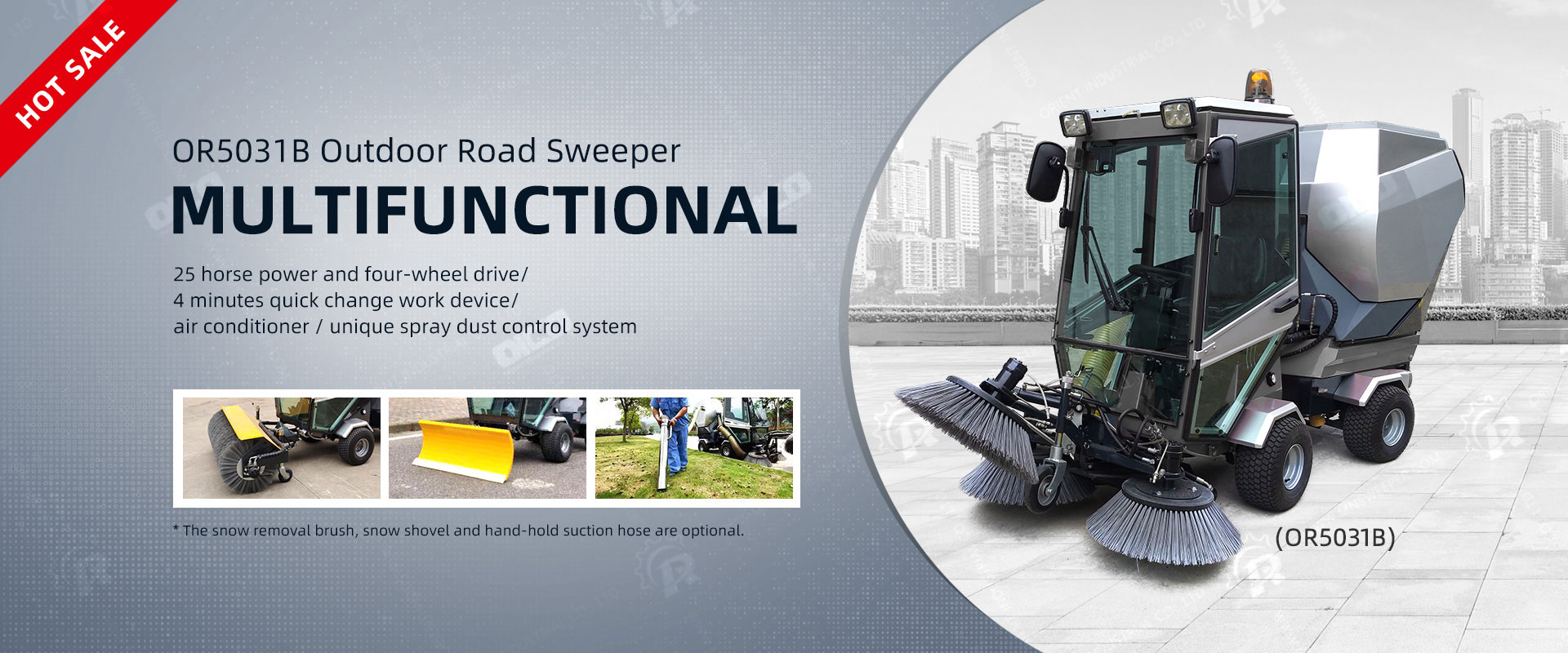 Multifunctional Diesel Road Sweeper OR-5031B